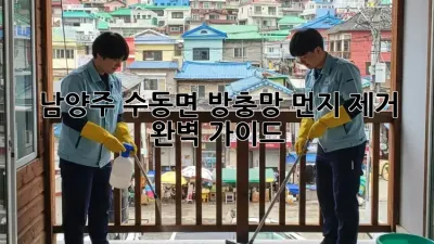 남양주 수동면 방충망 먼지 제거 완벽 가이드